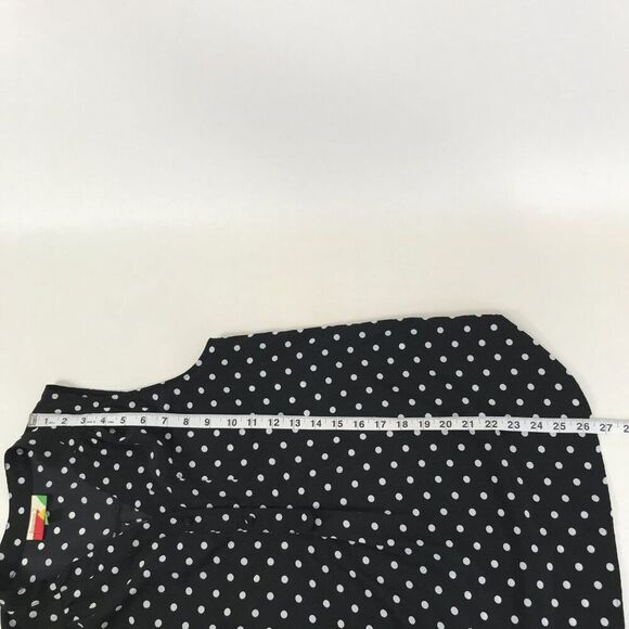 ModCloth Fervour About Scranton Polka Dot Blouse Women's XS Sleeveless Popover - Picture 9 of 12